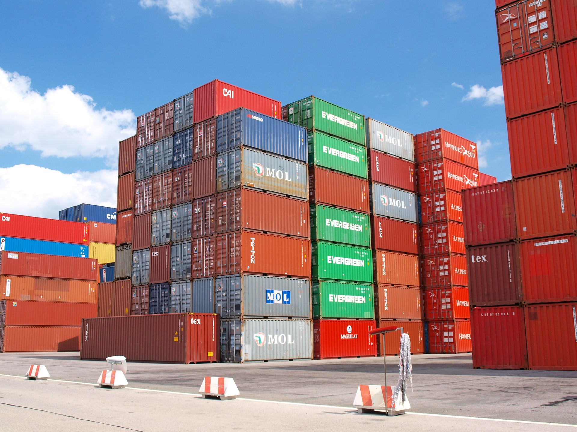 Container, Freight, Cargo port